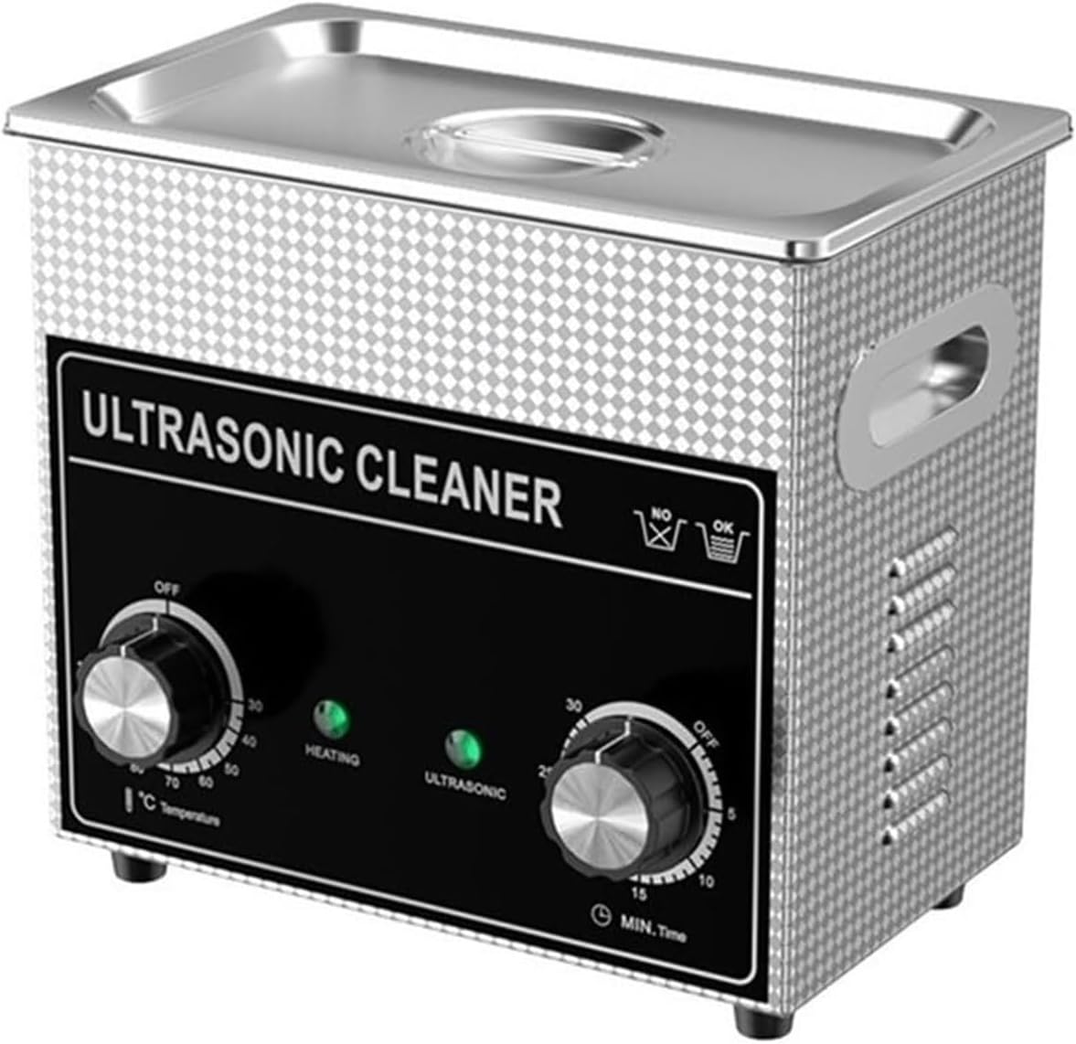 Ultrasone reiniger Tecjhjz, 3,2 l Plus, 180 W, 40 kHz, timer, voor badkamer, met converters, mechanische knopbediening, verwarming, reiniging
