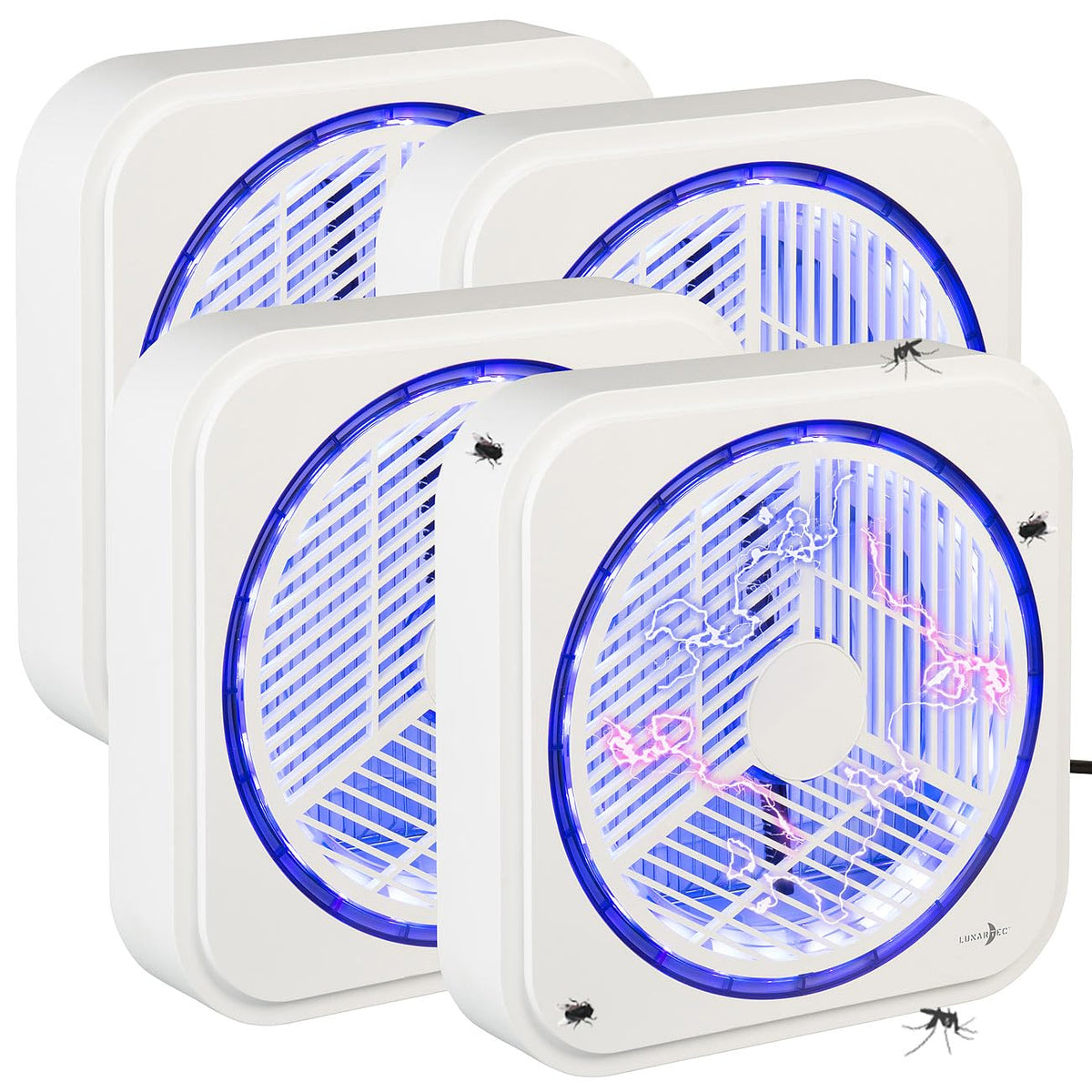 Lunartec Vliegenzapper uv muggenlamp: UV-insectenverdelger, 2.400 Volt (muggen killer insectenverdelger, Wandmontage, muggen killer lampen)