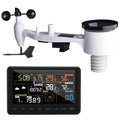 Ecowitt Weerstations WS2910 Weerstation, 7-in-1, 868 MHz, wifi, draadloos, op zonne-energie, voor binnen en buiten, kleuren-lcd-display, voor tuin