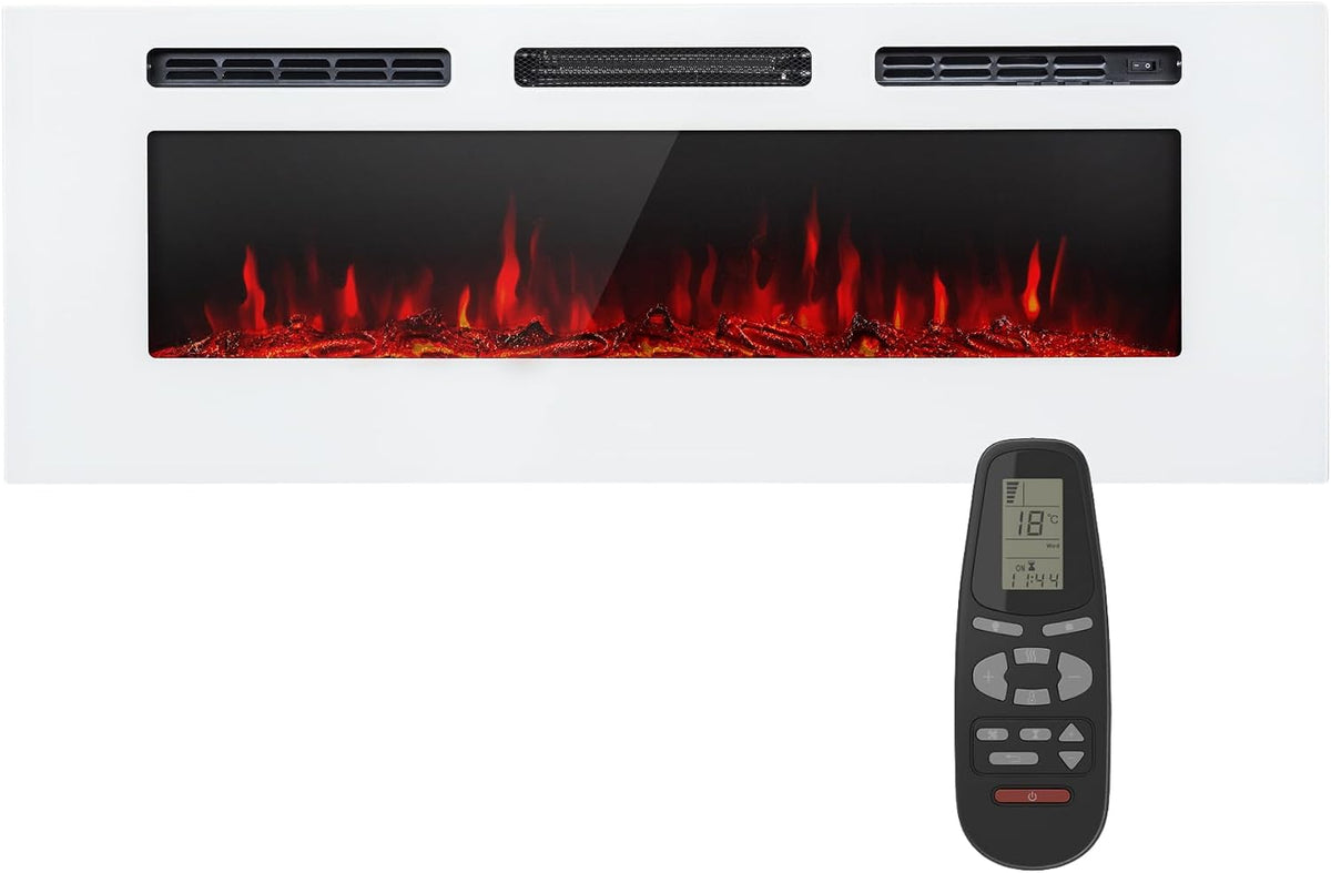Klarstein Elektrische kachel haard, met afstandsbediening, ventilatorkachel timer, elektrische kachels, voor woonkamers en binnenruimtes, instelbare