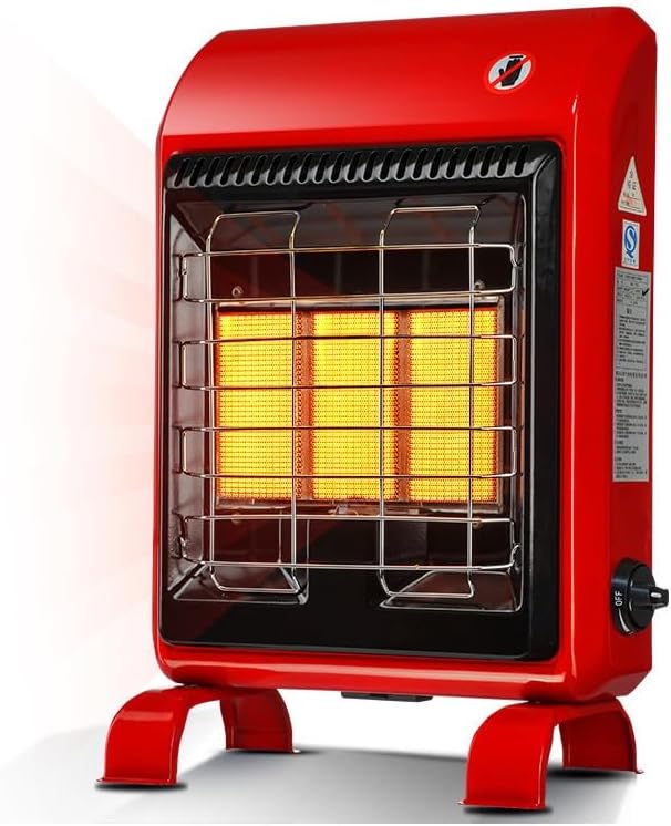 Elektrische kachel Draagbare gaskachel, butaanverwarming, met drie-standen instelling, pulsontsteking, stille ruimteverwarming