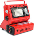Elektrische kachel Compacte gasverwarmer draagbare buitenverwarming, voor vissen camping hicking patio binnen rood