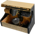 sdSDGrw Schoenborstels elektrische schoenborstel, geschikt, Automatische schoenpoetsmachine, met dubbele motor, voor thuiskantoor, titanium(Gold)