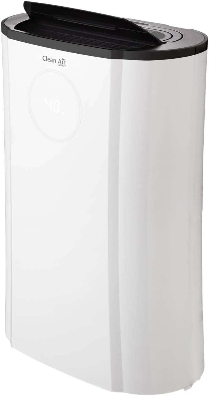 Clean Air Optima Luchtreiniger CA-704 Luchtontvochtiger en, geschikt tot 40 m2/100 m3, ontvochtigingscapaciteit tot 12 liter/dag, met HEPA-filter