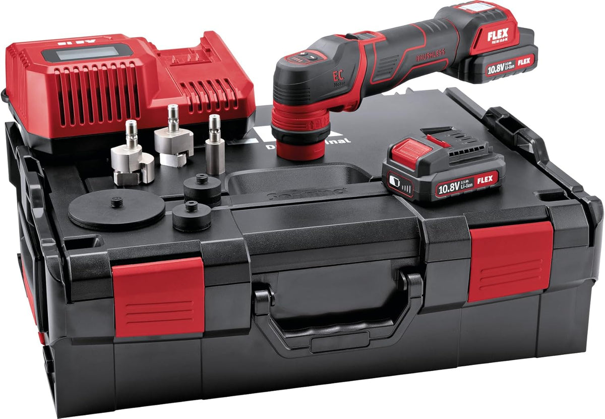 Flex Polijstmachine Accu 10,8 V ( ) PXE 80 10.8, EC/2.5 Set - 418102