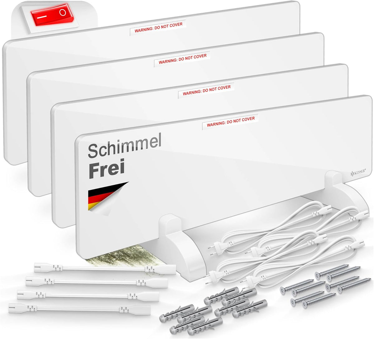 Elektrische kachel Kesser ® Schimmel infraroodverwarming schimmelverwijderaar 50W