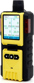 Gasdetector Joxlover Draagbare, Pompen 4 In 1 Gasdetector Multifunctionele Draagbare EX H2S CO O2 Vier Alarm Methoden Explosieveilige Alarm Detector