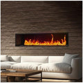 Rv2sGf3kH Elektrische haard salon 3D-verstuivingshaard, 5 vlams helderheid, timer en afstandsbediening(Medium), decoratieve inbouwhaard