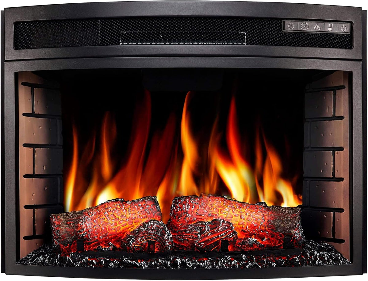 ArtiFlame Elektrische haard AF25 Panoramic LED open, 5 helderheidsniveaus, 12 verwarmingsmodi, afstandsbediening, timer, met verwarmingsfunctie
