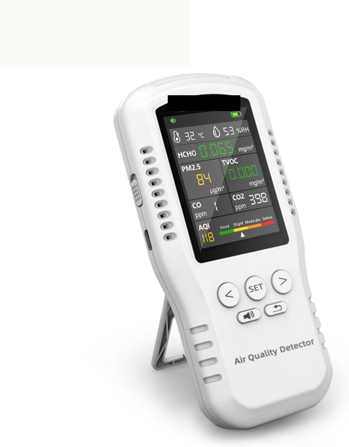 Dikaman Gasdetector Natural Gas Leak Detector Luchtkwaliteit Monitor, Met Echte Sensoren, voor Home and RV