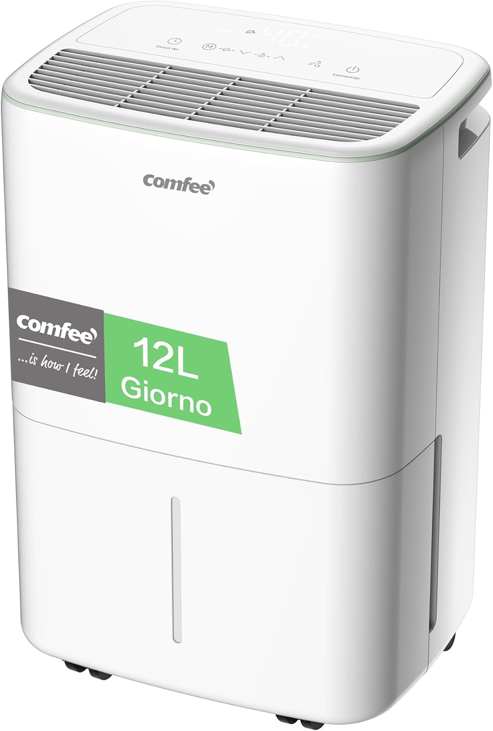 Comfee' Luchtontvochtiger Comfee' Cddoe-12DEN7, 12 l/24 uur, jerrycan van 2,5 l, geschikt tot 20 m2, QA3(EU) Luchtontvochtiger, timer, voor huis
