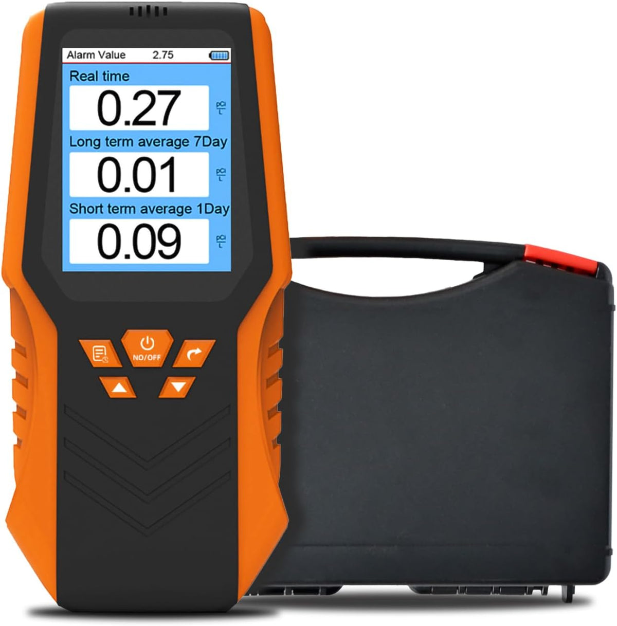 Radardetector Goldchamp Digitale radondetector, Bq/m3 & pCi/L selecteerbaar, radontester, met LCD-display, korte en lange termijn radonbewaking