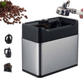 Uordby Borstels Automatische koffiedikreinigingsmachine, rotatie 300/min zilver, voor handgrepen van 58 mm en 51 mm, met dubbele borstelkoppen