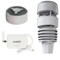 Weerstations Ecowitt Weerstation GW3001, met thuis 3 in 1 WiFi/Wired Hub Gateway GW3000, 7 in 1 tuin draadloos weerstation, met buitensensor WS90