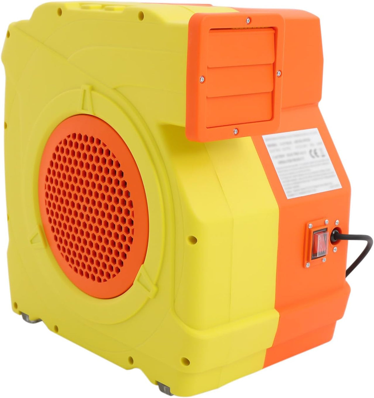 Ruetery Ventilator Luchtblazer 1600 W 2 HP, met 1080 m3/h luchtvolume, springkasteel ventilator