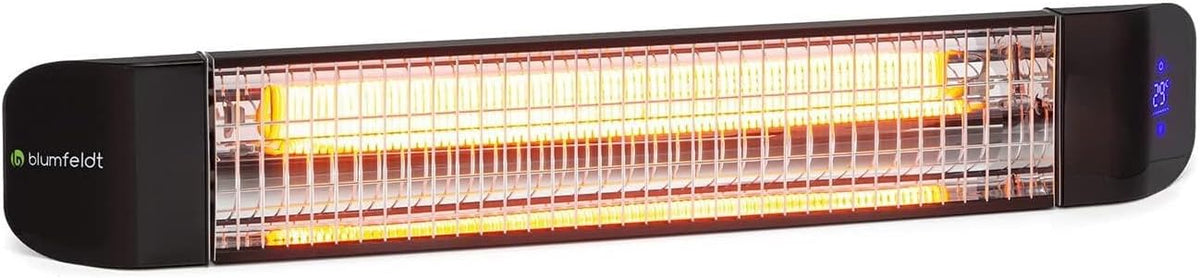 Klarstein Elektrische kachel straalkachel, CO2-vrije, met WiFi-app bediening, timer, elektrische terras- & tuinverwarming, infraroodverwarming