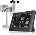 Weerstations Bresser WLAN 7-in-1 weerstation TB: uitgebreide gegevens, grafische voorspelling, multi-sensor, binnenklimaatbewaking, alarmfunctie