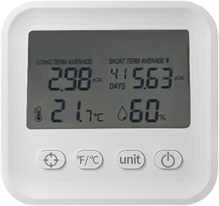 ReachMall Luchtkwaliteitsmeter Voor mini Radon Monitor Multifunctionele Gas Detector, Met Temperatuur Vochtigheid Sensor