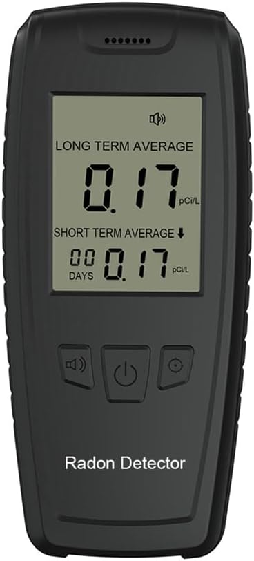 Aundhegrtt Luchtkwaliteitsmeter Hoge Indoor Luchtkwaliteit Tester, voor Thuis Desktop Radon Detector Hoge Nauwkeurigheid Sensor Monitor